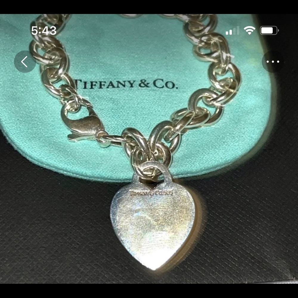 Tiffany and Co heart bracelet.